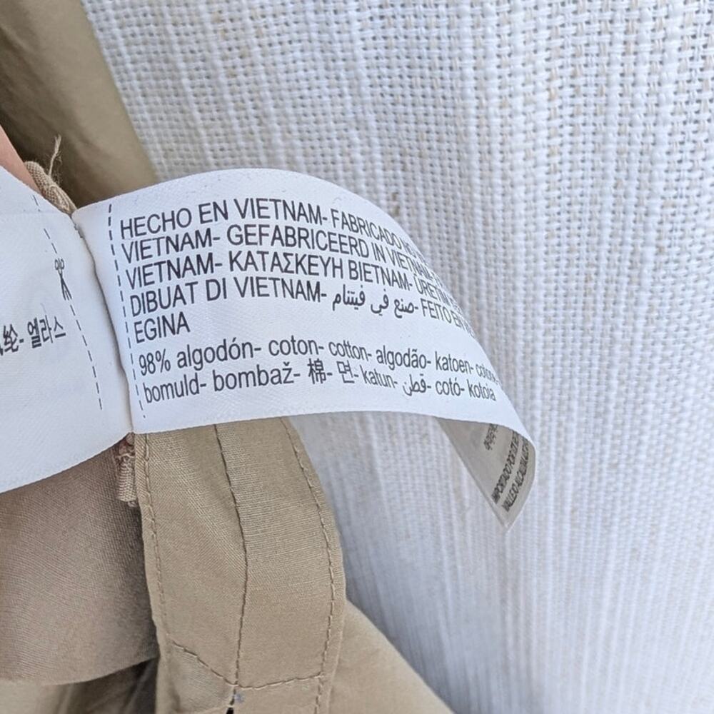 Massimo Dutti Trench Coat 6743/823/830 Womens M Tan Single-breasted Belted Long - Picture 11 of 13